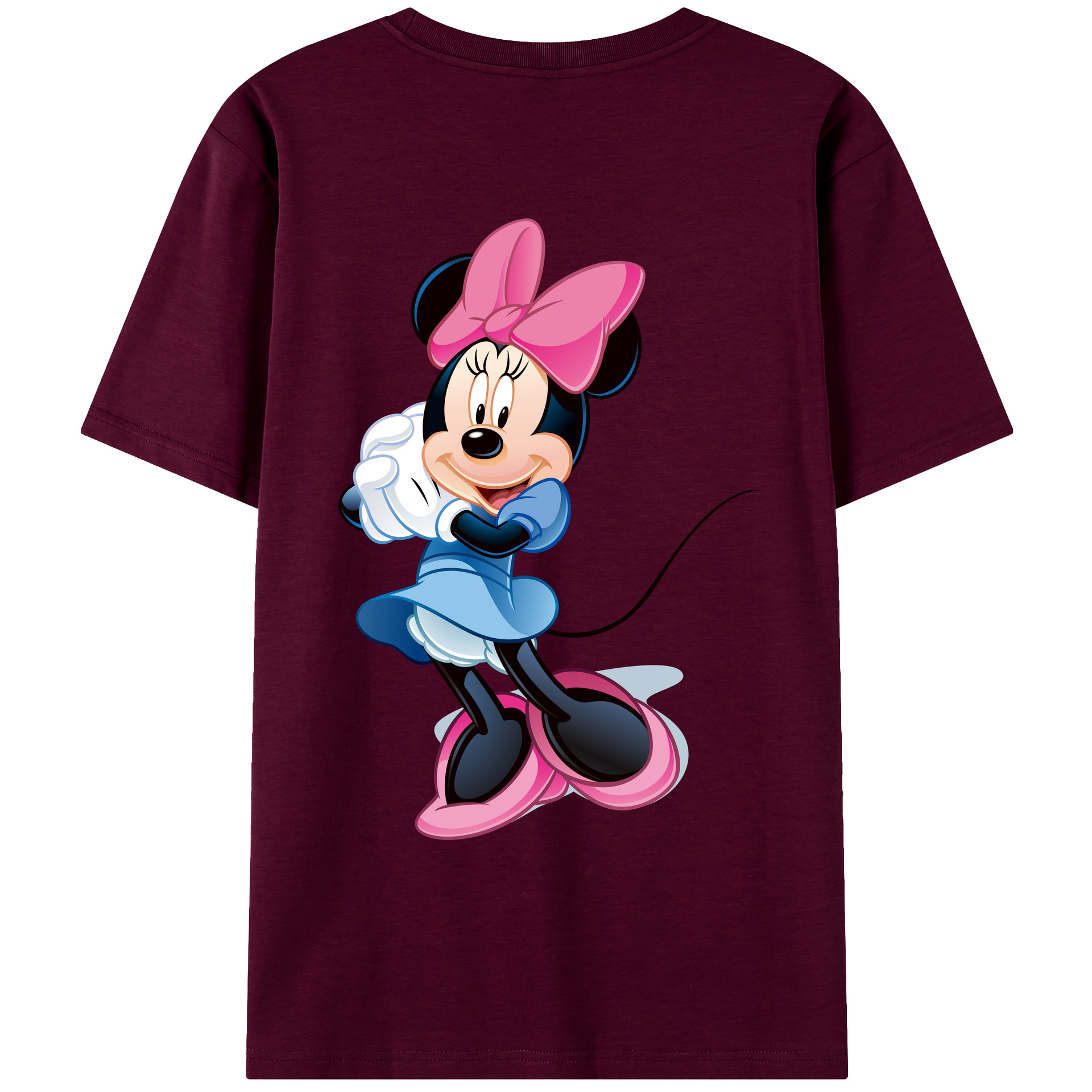 （画像用） ミッキーマウス Mickey Mouse レディース半袖Tシャツ(バックプリント)